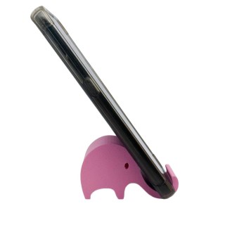 Suporte para Celular Elefante | Rosa em Ateliê Sulink