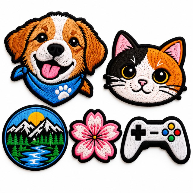 Patch Bordado Personalizado Média Complexidade Até 10 cm – Até 6 Cores