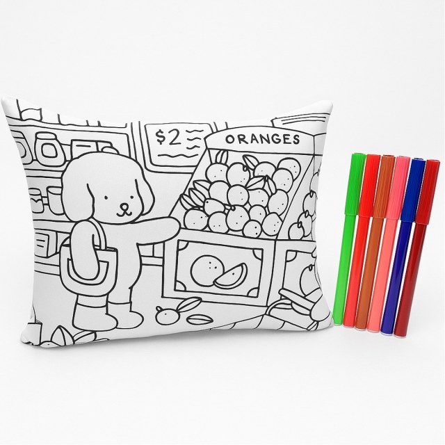 Almofada Colorir Criancas Pinta Lava + Canetinha | Bobbie Goods